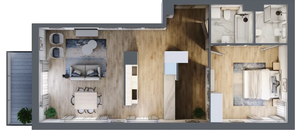 3 pokoje, mieszkanie 108,20 m², piętro 3, oferta nr BC0302, Talarowa Park, Warszawa, Białołęka, Tarchomin, ul. Talarowa