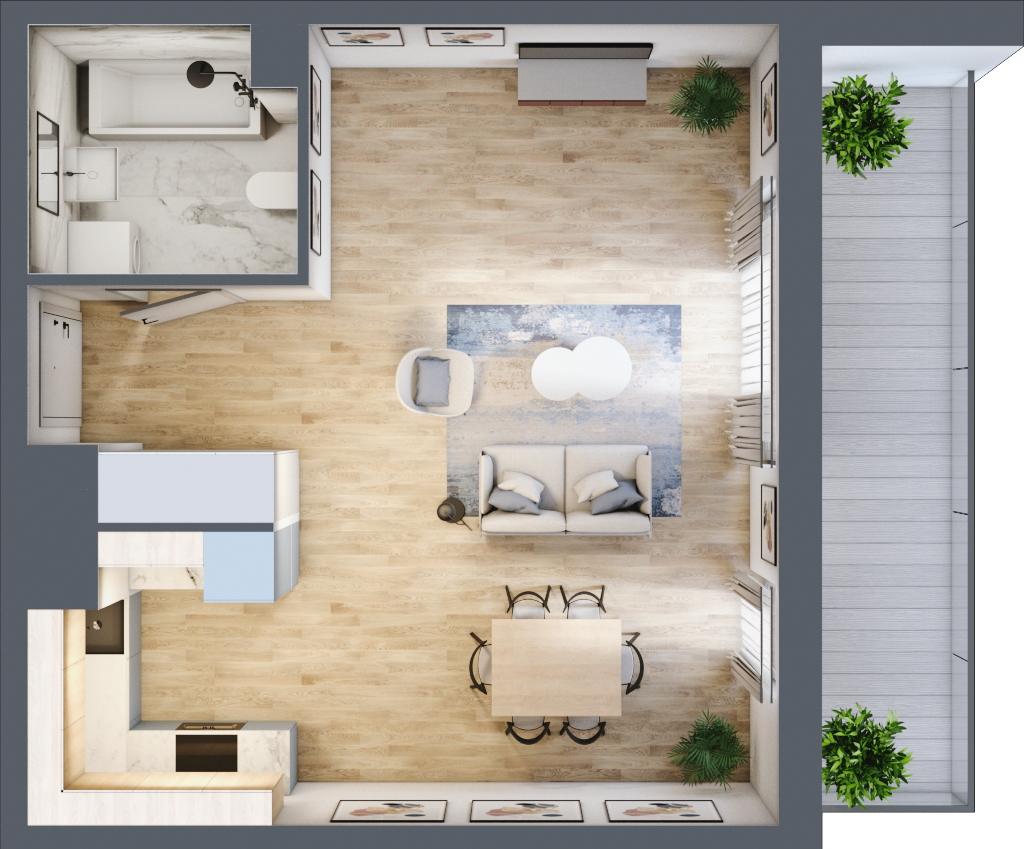 Mieszkanie 75,64 m², piętro 3, oferta nr CA0304, Talarowa Park, Warszawa, Białołęka, Tarchomin, ul. Talarowa