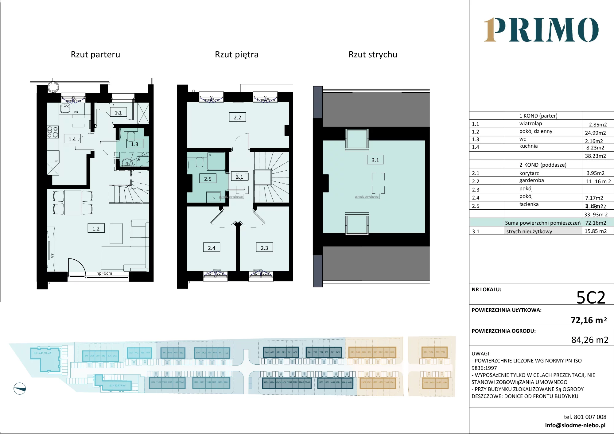 Dom 72,16 m², oferta nr 5C2, Primo, Pruszcz Gdański, ul. Droga Słowackiego