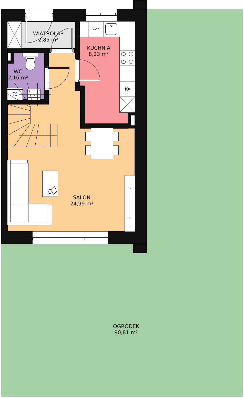 Zalety domu 72.16 m², 5A1