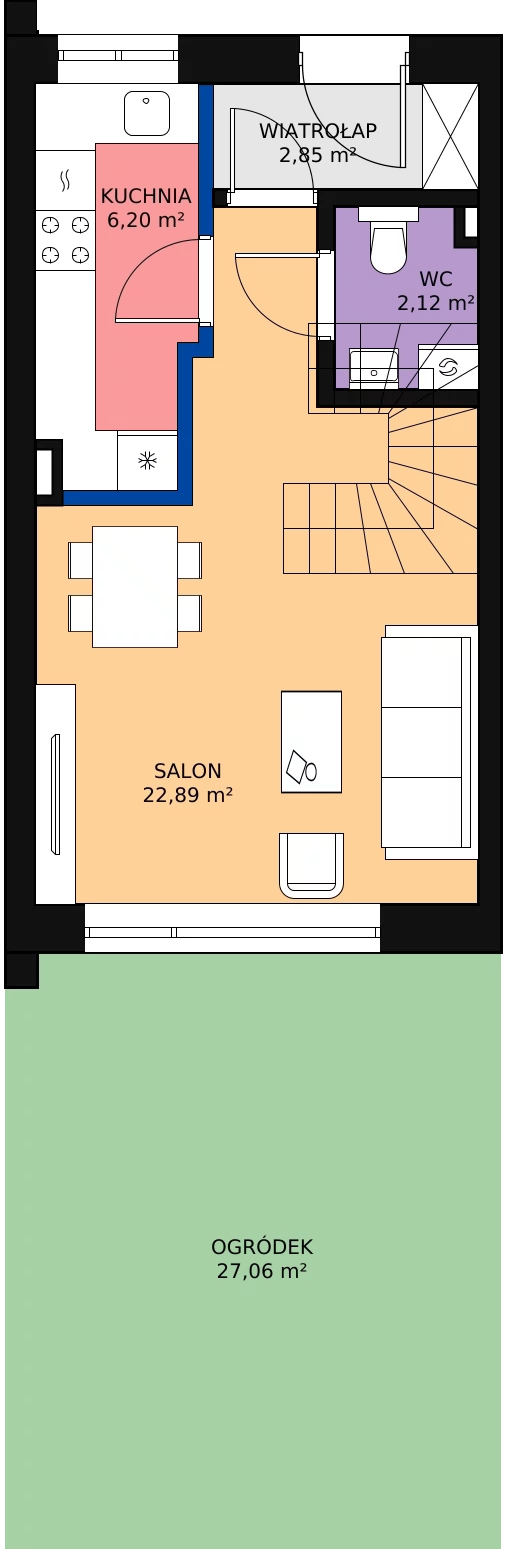 Zalety domu 64.55 m², 5A2