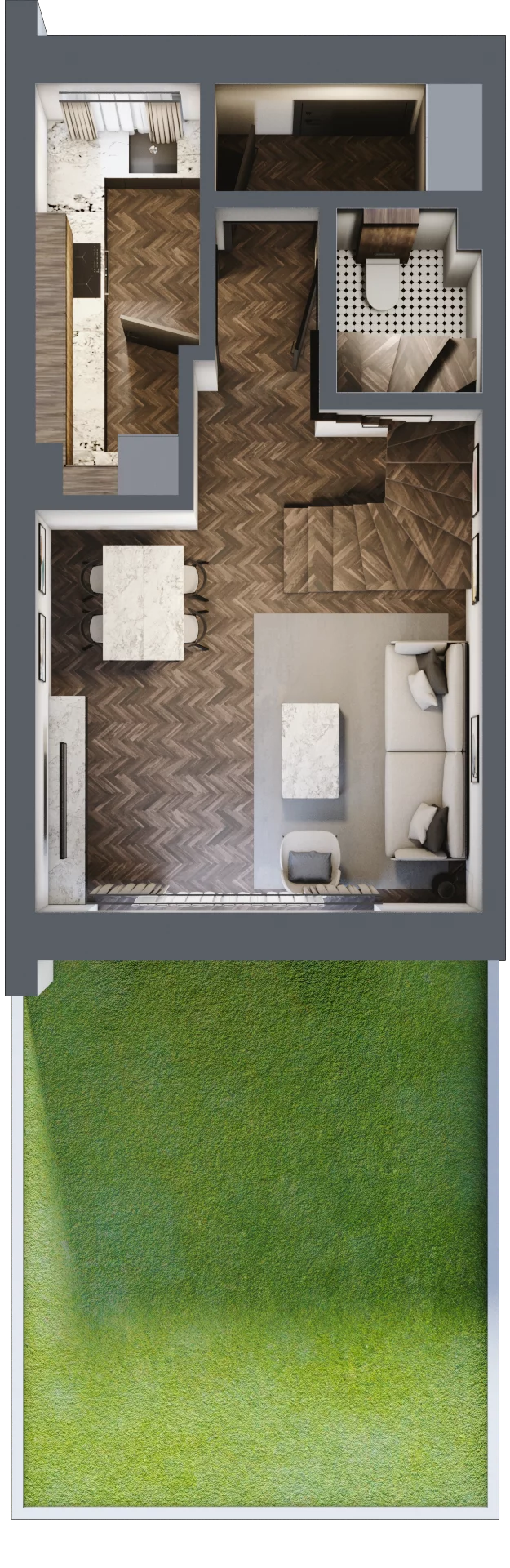 Dom 64,55 m², oferta nr 5A2, Primo, Pruszcz Gdański, ul. Droga Słowackiego