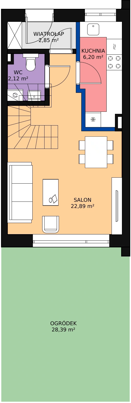 Zalety domu 64.55 m², 5B1