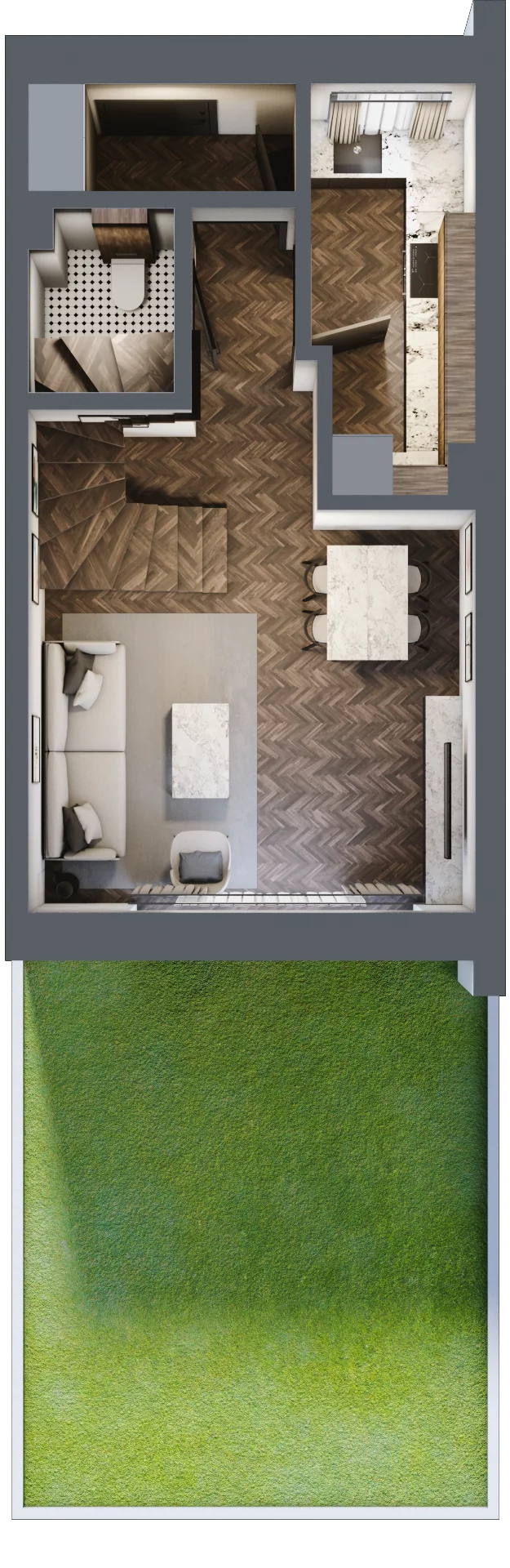 Dom 64,55 m², oferta nr 5B1, Primo, Pruszcz Gdański, ul. Droga Słowackiego