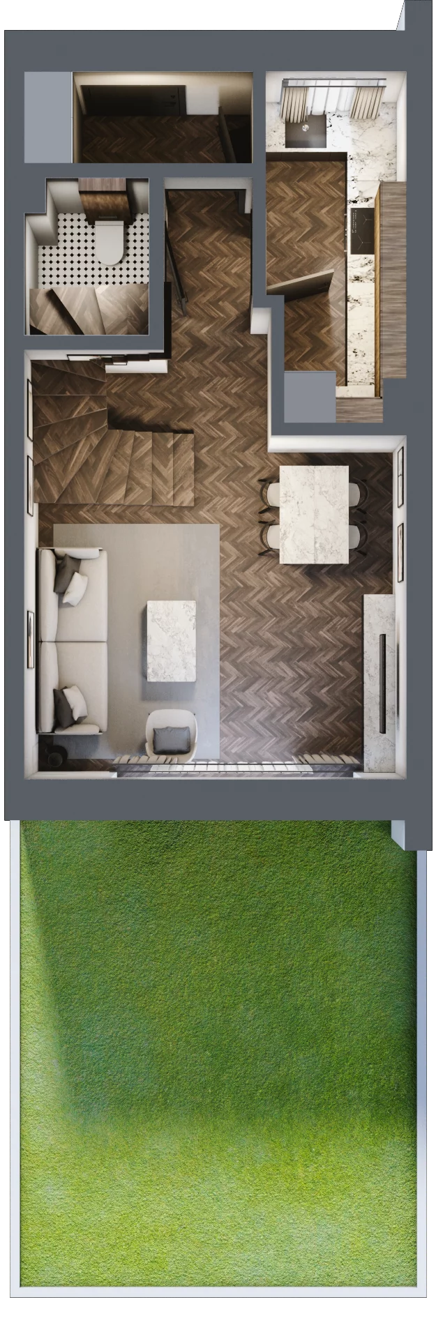 Dom 64,55 m², oferta nr 5C1, Primo, Pruszcz Gdański, ul. Droga Słowackiego