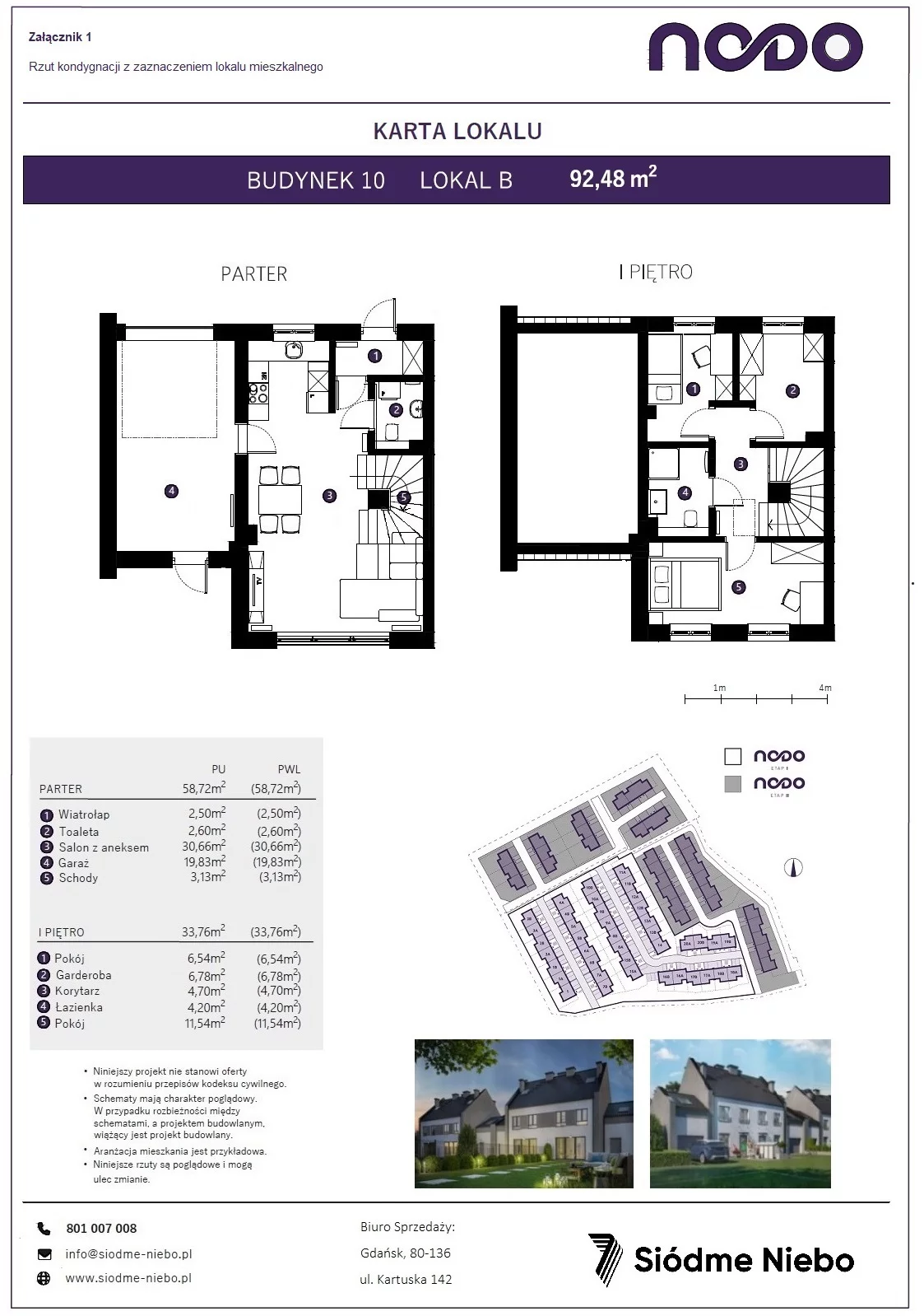 Mieszkanie 92,48 m², parter, oferta nr 10B, Osiedle Nodo, Gdańsk, Jasień, ul. Lubowidzka