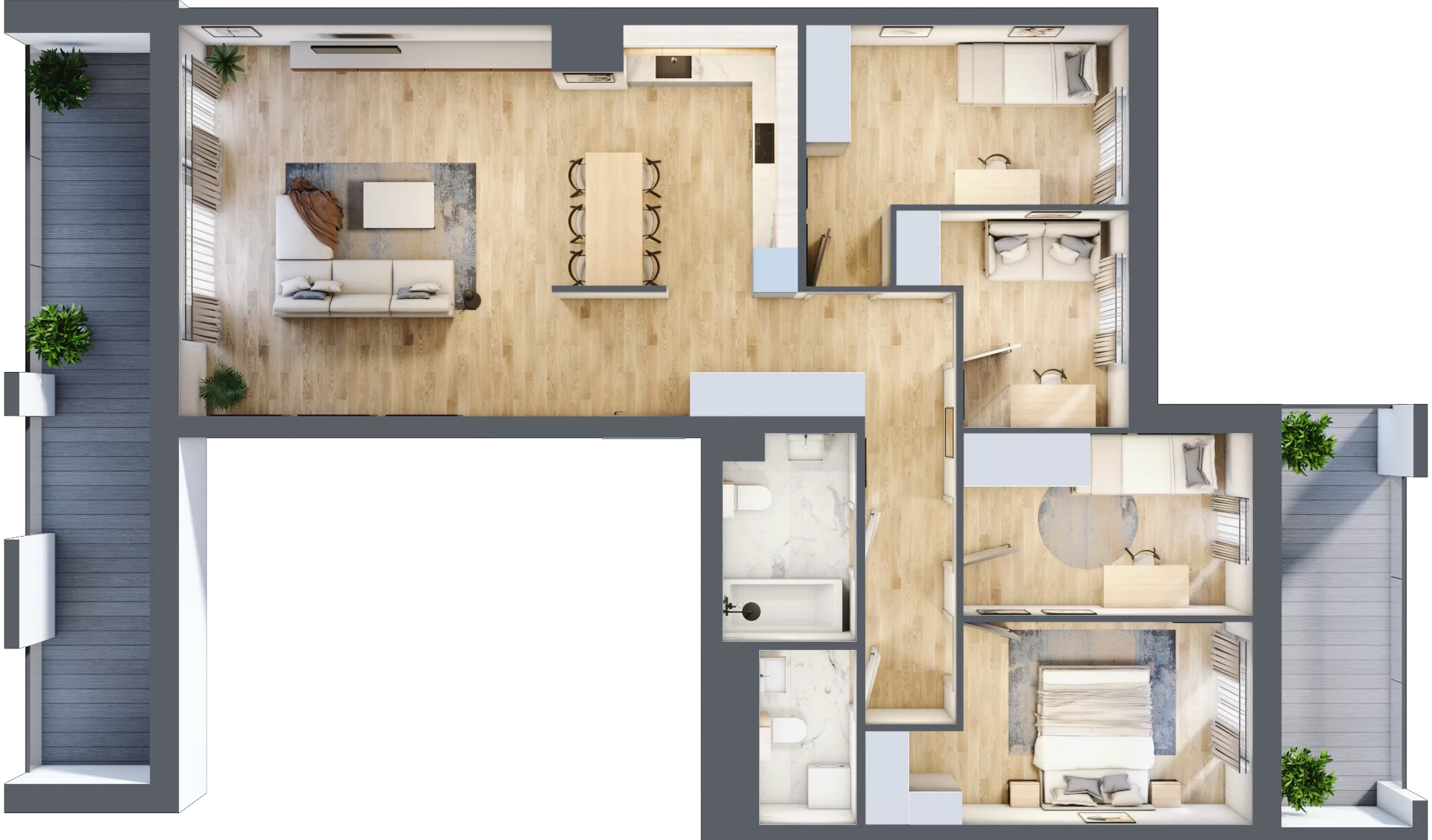 5 pokoi, mieszkanie 103,25 m², piętro 10, oferta nr 93, Dzielnica Kielczanka II, Kielce, Centrum, ul. Solidarności 22