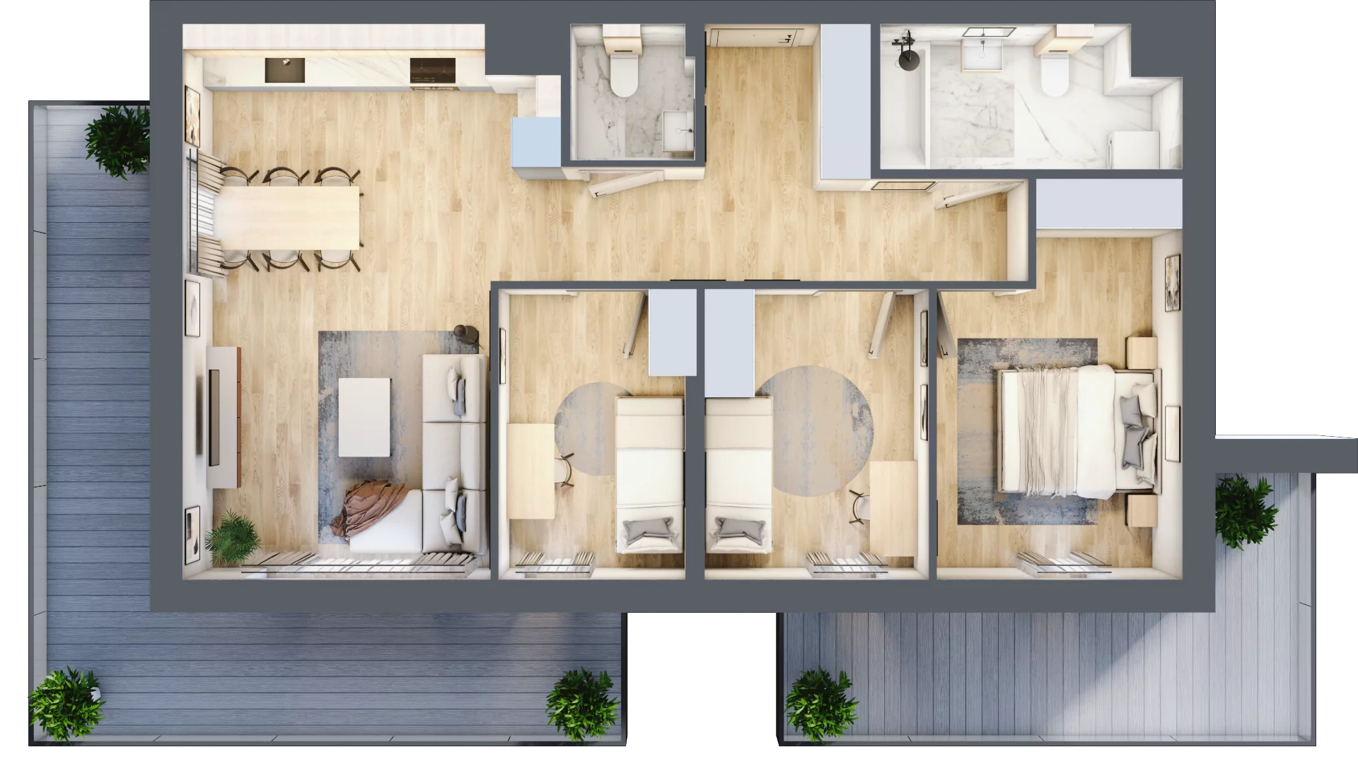 4 pokoje, mieszkanie 75,90 m², piętro 1, oferta nr 1, Dzielnica Kielczanka II, Kielce, Centrum, ul. Solidarności 22