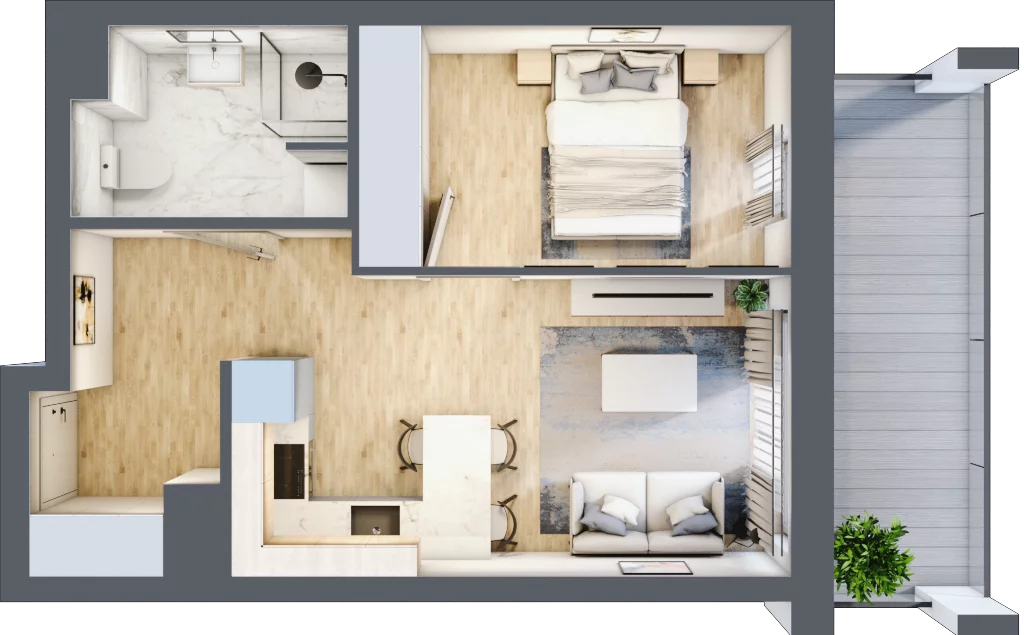 2 pokoje, mieszkanie 35,80 m², piętro 10, oferta nr M122, Dzielnica Kielczanka III, Kielce, Centrum, ul. Górna 13/15
