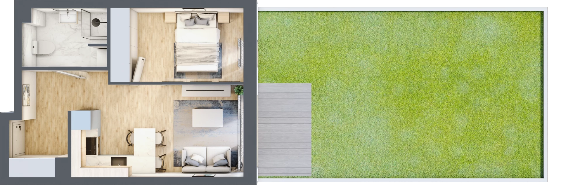 2 pokoje, mieszkanie 36,18 m², parter, oferta nr ZP5, Dzielnica Kielczanka III, Kielce, Centrum, ul. Górna 13/15