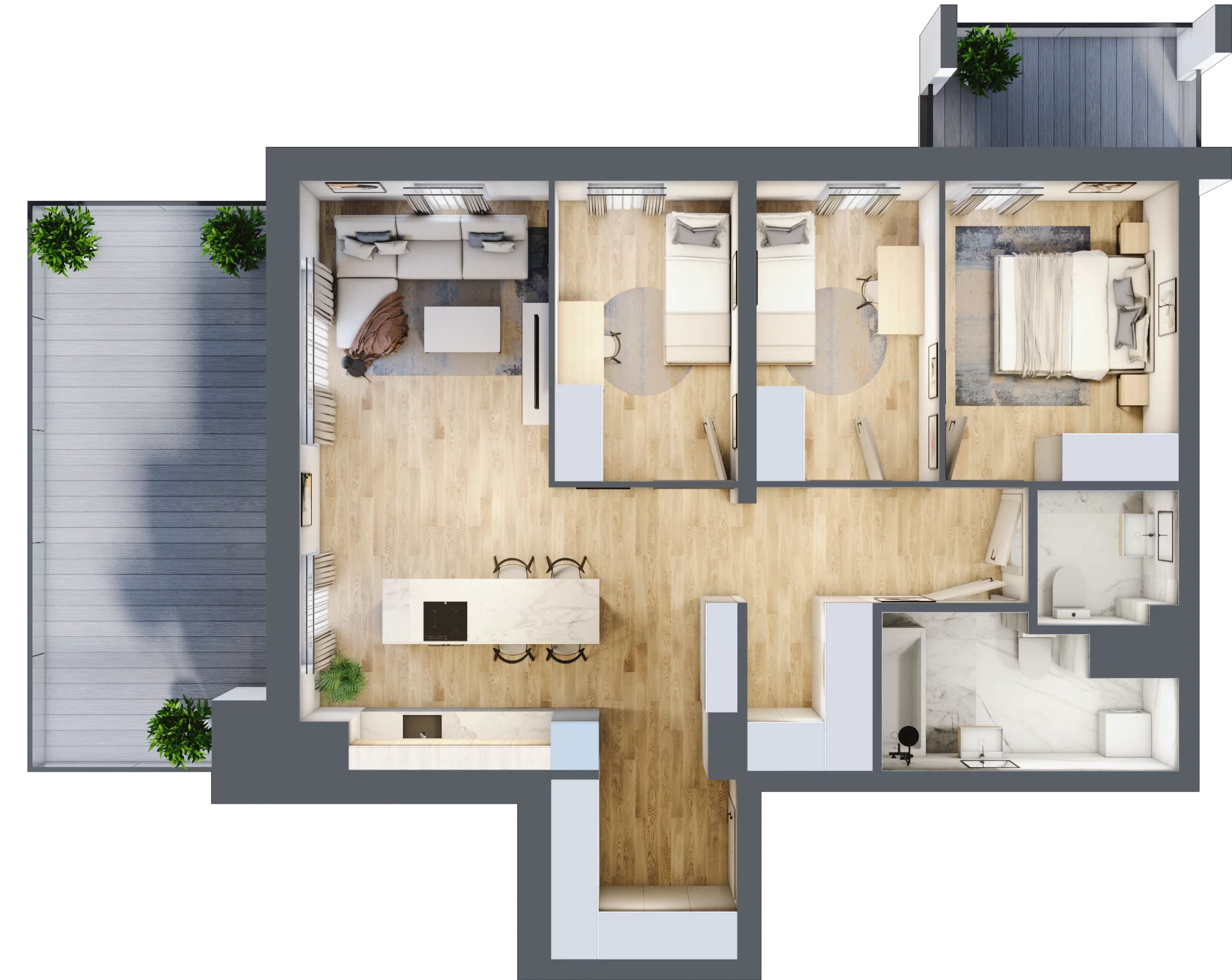 4 pokoje, mieszkanie 81,65 m², piętro 9, oferta nr M111, Dzielnica Kielczanka III, Kielce, Centrum, ul. Górna 13/15