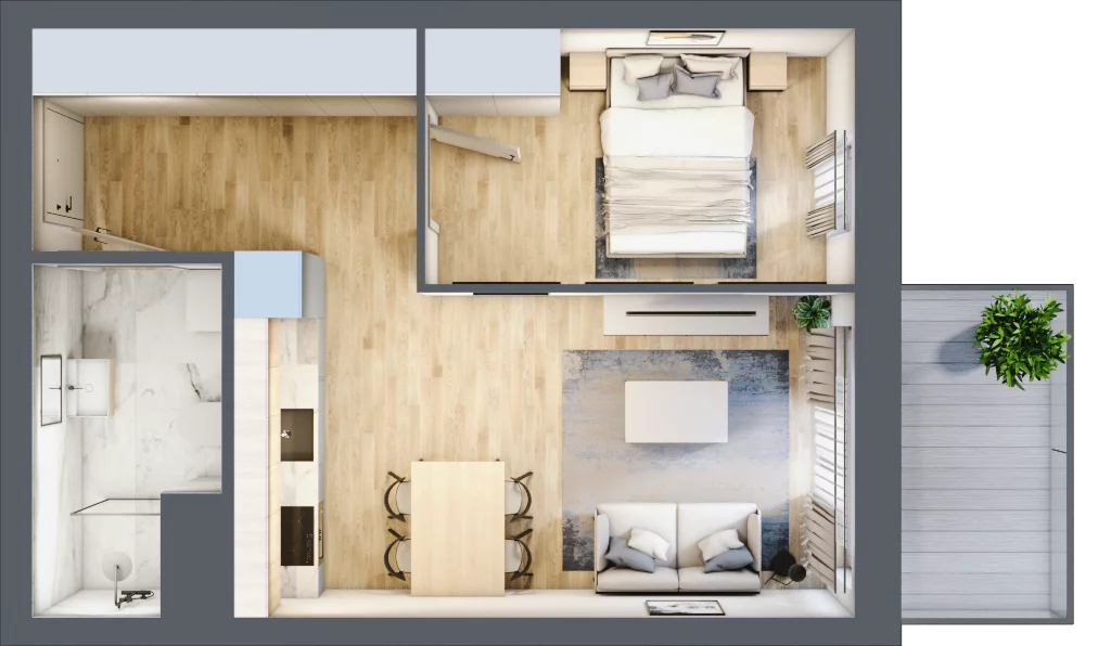 2 pokoje, mieszkanie 37,15 m², piętro 2, oferta nr M28, Dzielnica Kielczanka III, Kielce, Centrum, ul. Górna 13/15