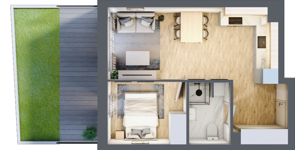 2 pokoje, mieszkanie 35,90 m², parter, oferta nr ZP11, Dzielnica Kielczanka III, Kielce, Centrum, ul. Górna 13/15