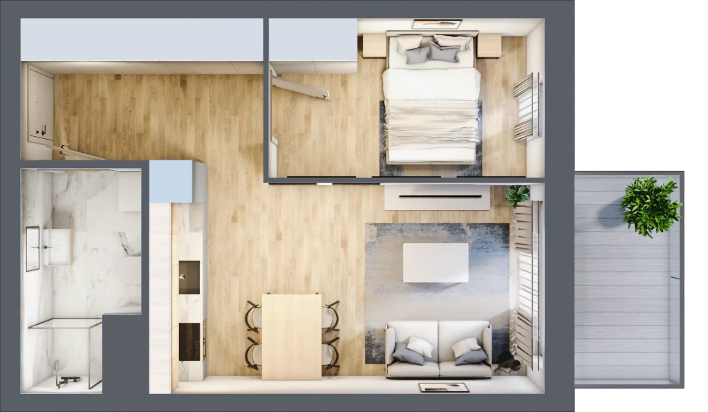 2 pokoje, mieszkanie 37,12 m², piętro 2, oferta nr M30, Dzielnica Kielczanka III, Kielce, Centrum, ul. Górna 13/15