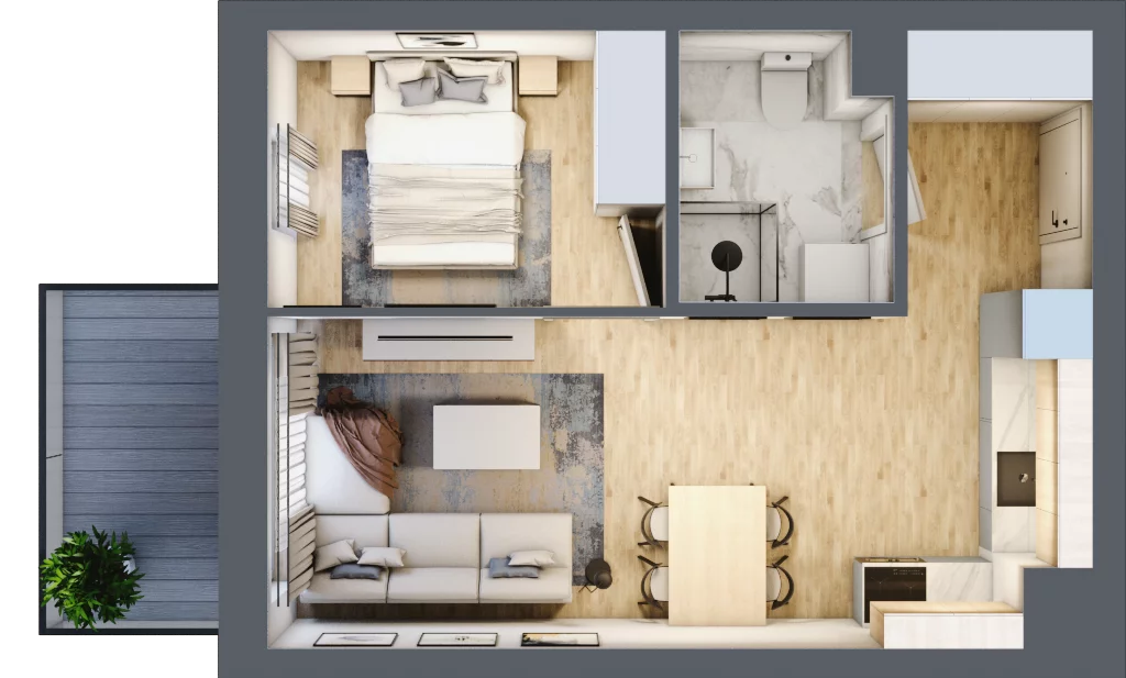 2 pokoje, mieszkanie 36,20 m², piętro 5, oferta nr M62, Dzielnica Kielczanka III, Kielce, Centrum, ul. Górna 13/15