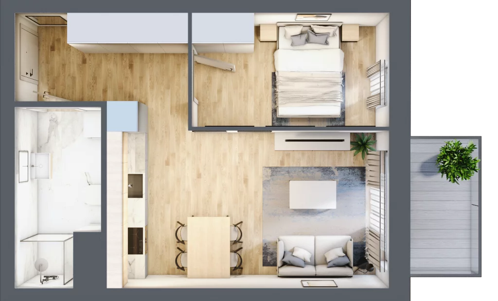 2 pokoje, mieszkanie 38,20 m², piętro 7, oferta nr M93, Dzielnica Kielczanka III, Kielce, Centrum, ul. Górna 13/15