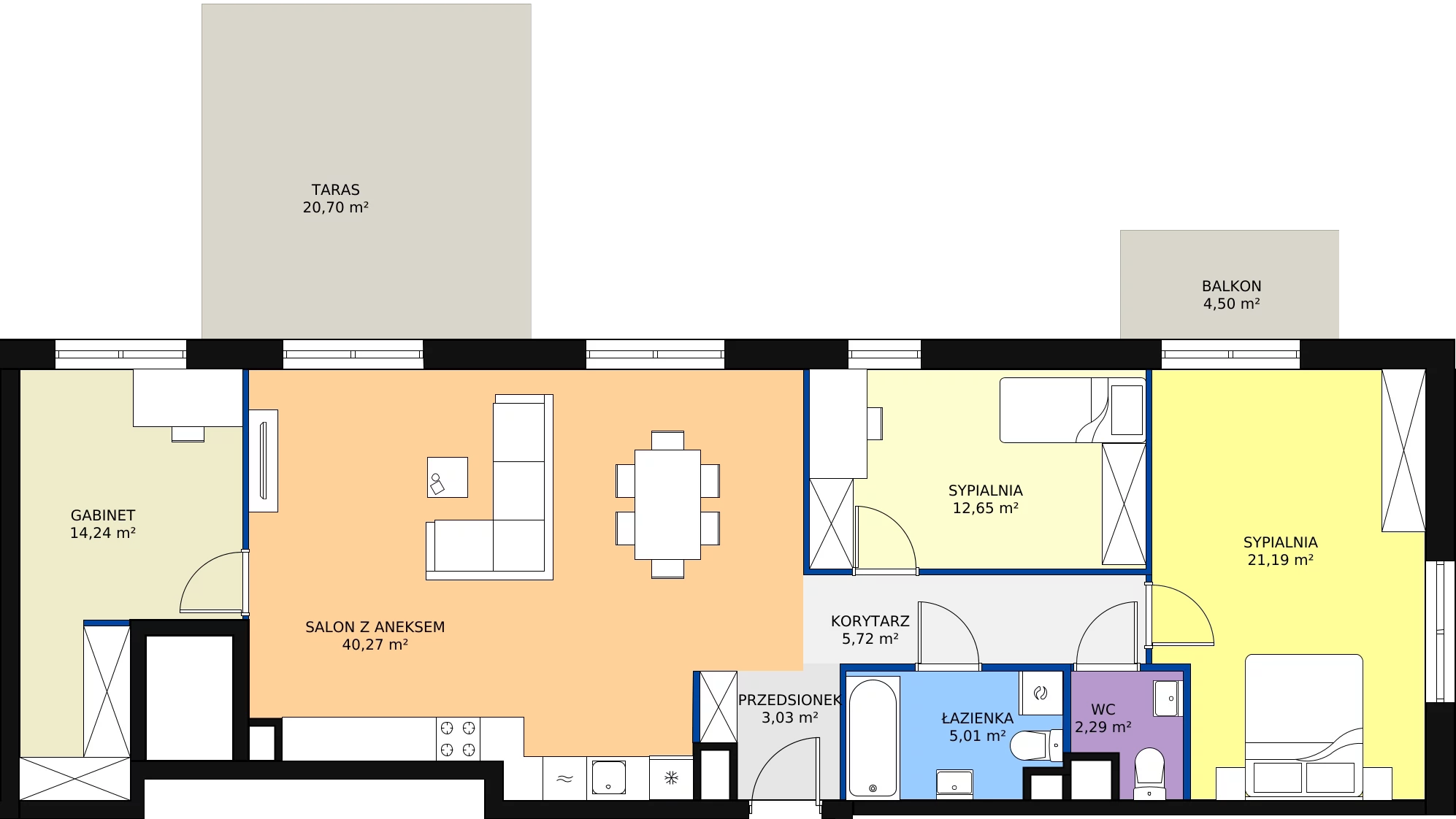 Zalety mieszkania 104.4 m², 05.C.41