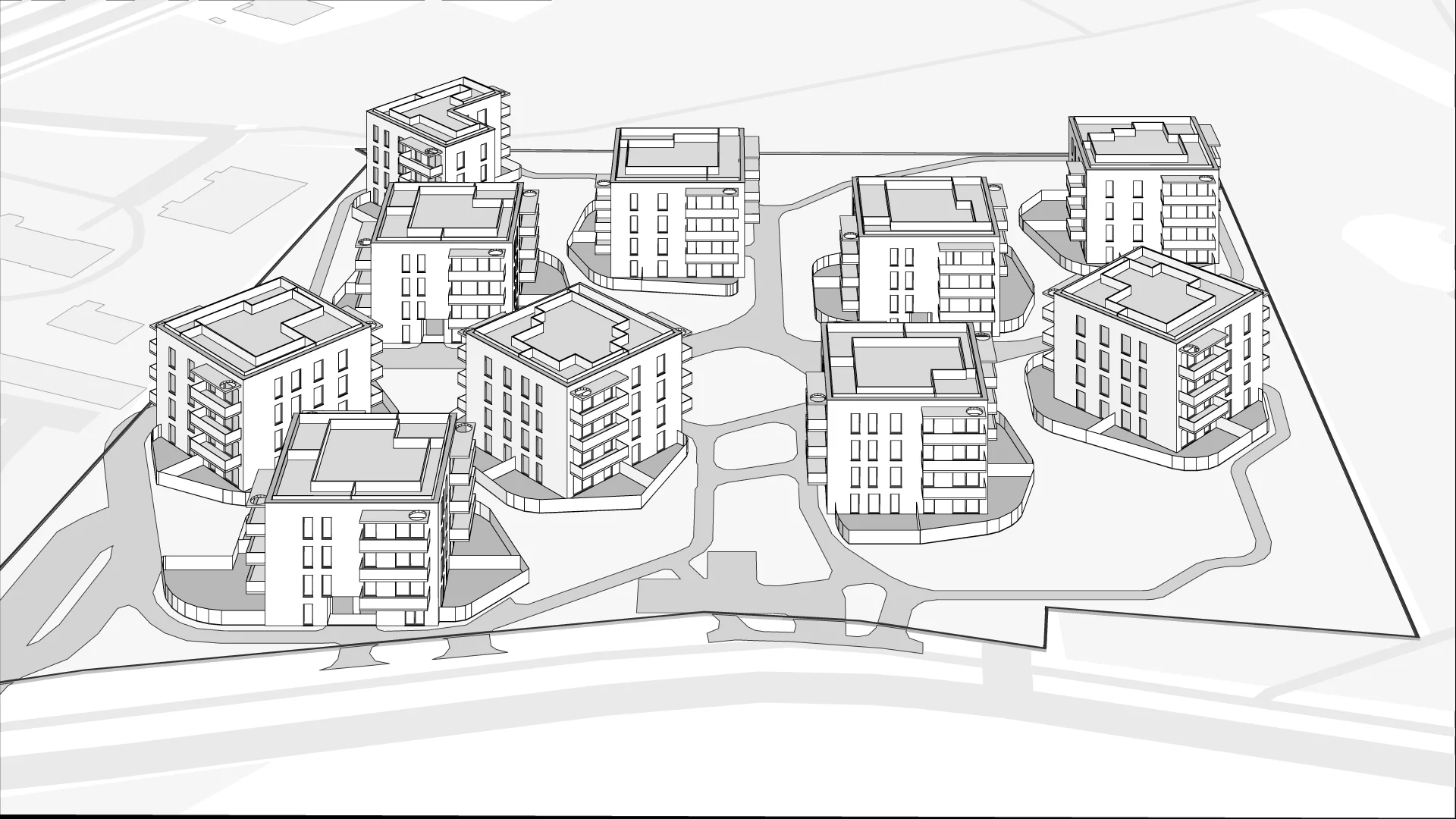 Wirtualna makieta 3D inwestycji Apartamenty przy Parku Szczytnickim