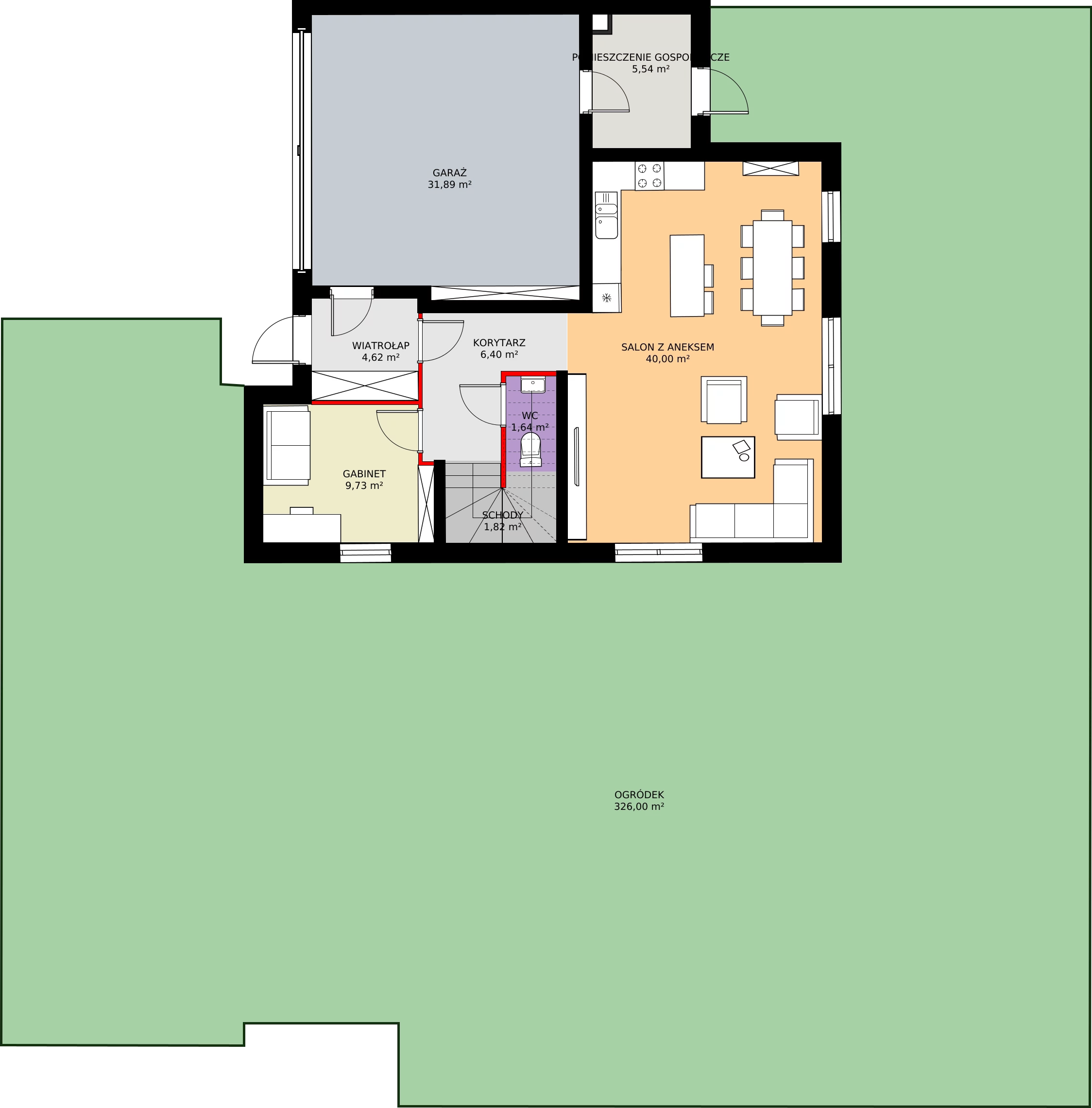 Zalety domu 151.34 m², 2B