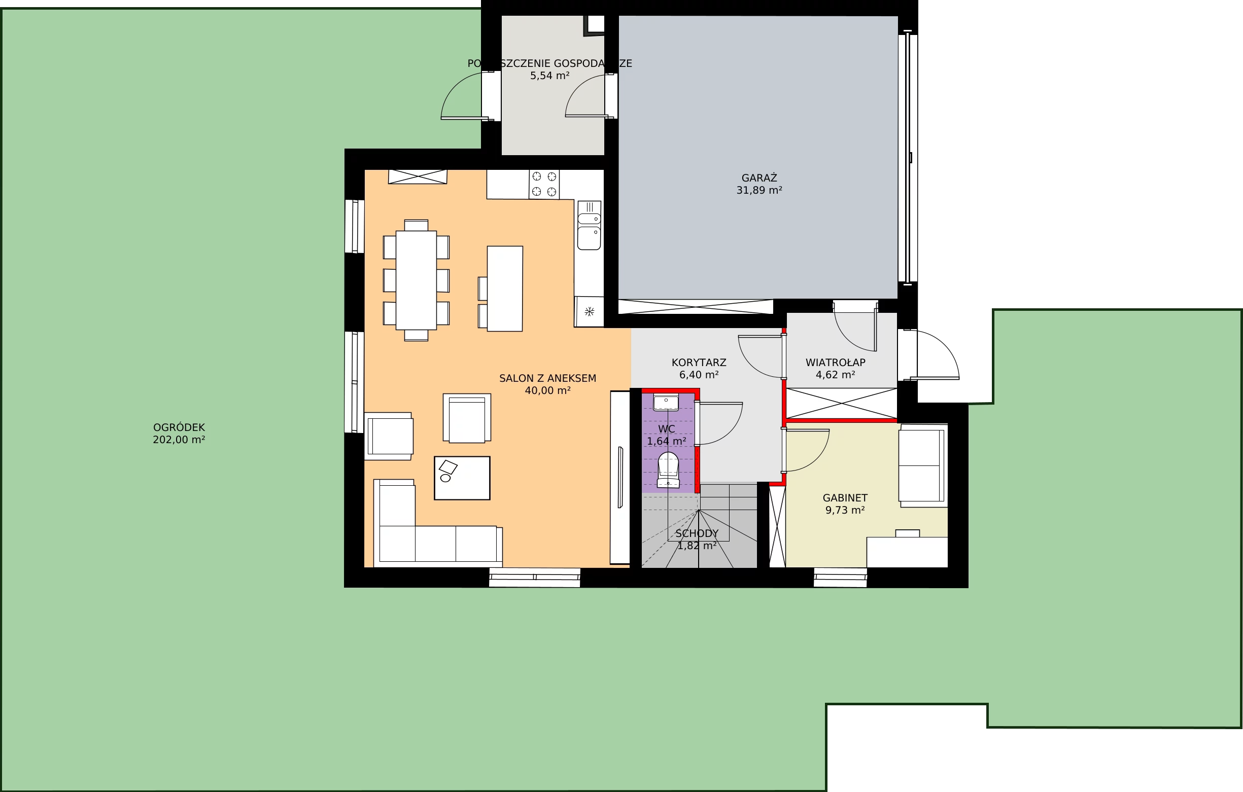 Zalety domu 151.34 m², 7A