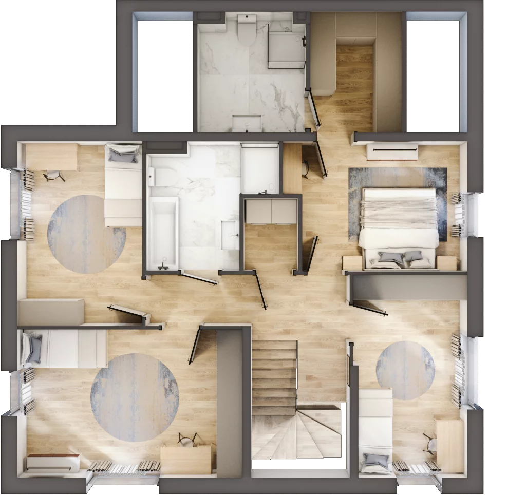 Dom 151,34 m², oferta nr 7A, Michałowice Kwitnąca, Michałowice-Wieś, ul. Kwitnąca
