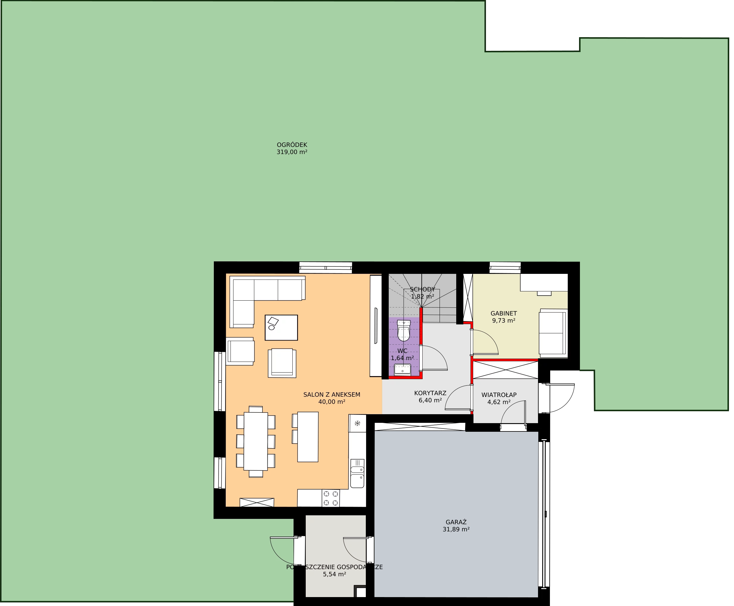 Zalety domu 151.34 m², 8B