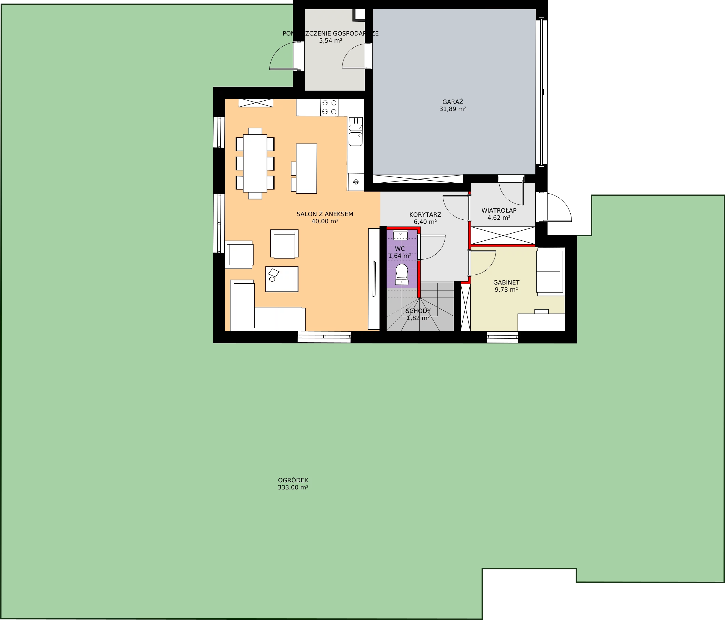 Zalety domu 151.34 m², 8A