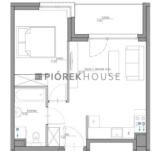 Apartament na sprzedaż, 38,03 m², 2 pokoje, piętro 1, oferta nr 58897/6624/OMS