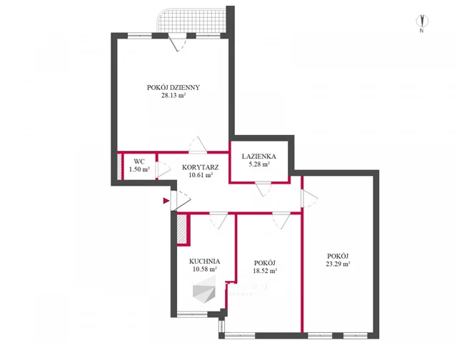 Apartament na sprzedaż, 100,00 m², 3 pokoje, piętro 2, oferta nr TC375466