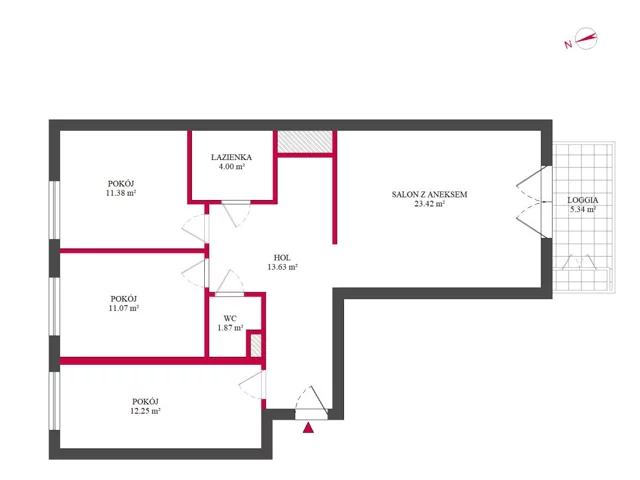 Apartament na sprzedaż, 82,16 m², 4 pokoje, piętro 4, oferta nr TC295318