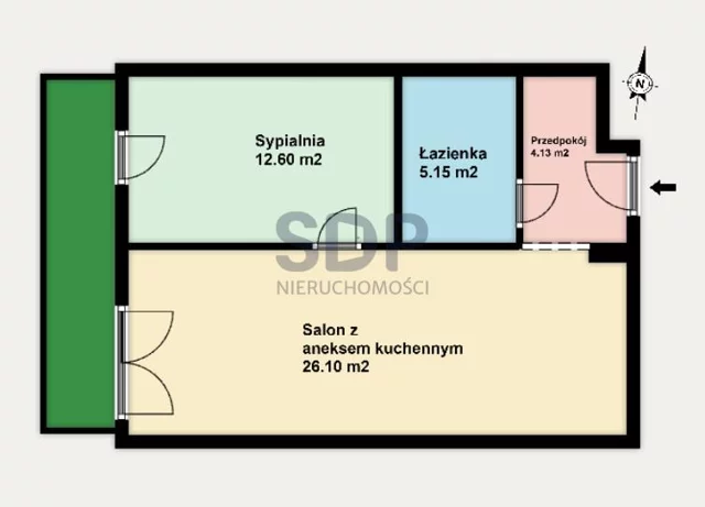 Apartament na sprzedaż 48,02 m², parter, oferta nr 34993