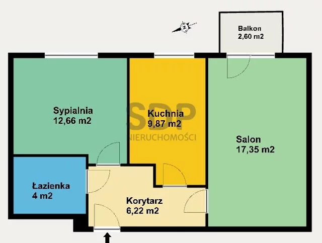 Apartament na sprzedaż 50,10 m², piętro 1, oferta nr 34157