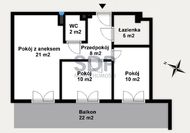 Apartament na sprzedaż 59,14 m², piętro 3, oferta nr 33393