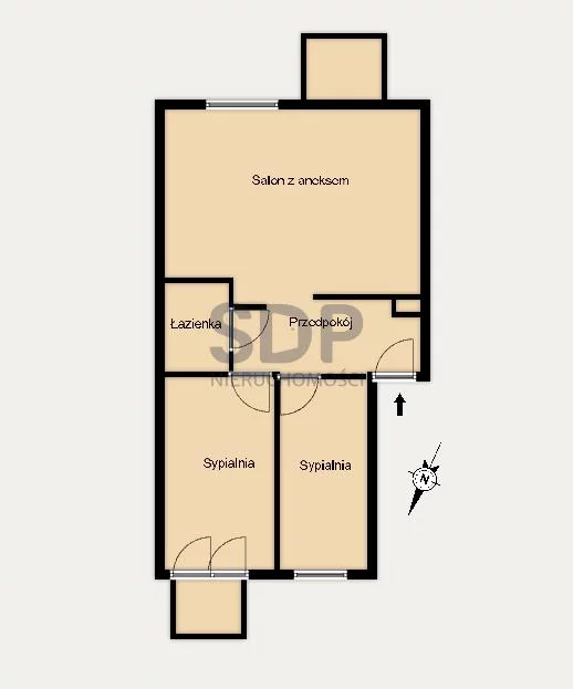 Apartament na sprzedaż 75,38 m², piętro 1, oferta nr 33716