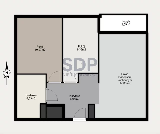 Apartament na sprzedaż 49,72 m², piętro 1, oferta nr 34038