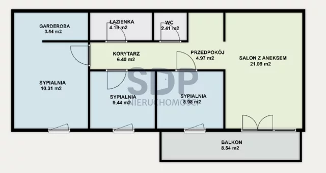Apartament na sprzedaż 71,33 m², piętro 1, oferta nr 33102
