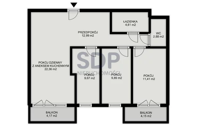 Apartament na sprzedaż, 74,01 m², 4 pokoje, parter, oferta nr 33147