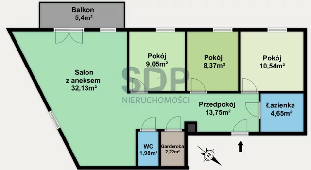 Apartament na sprzedaż 82,98 m², piętro 3, oferta nr 34196