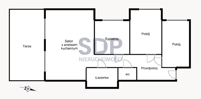 Apartament na sprzedaż, 88,83 m², 4 pokoje, piętro 2, oferta nr 32746