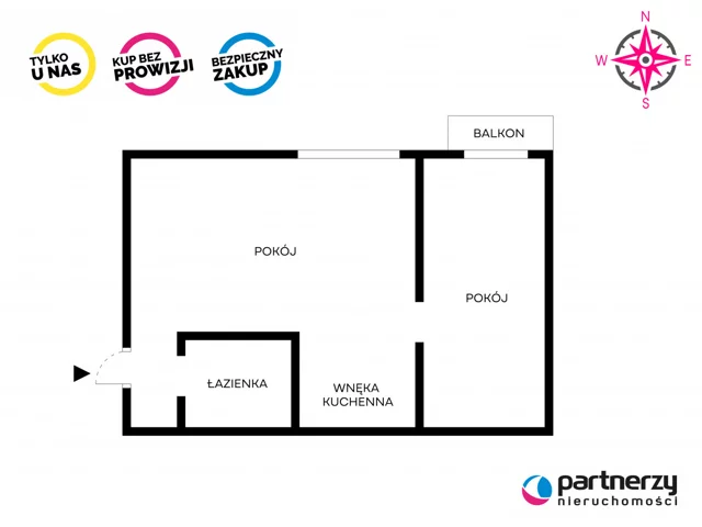Apartament na sprzedaż 34,50 m², piętro 3, oferta nr PAN360215