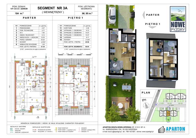 Dom 96,95 m², oferta nr 3A, Nowe Pyzdry, Pyzdry, ul. Wrocławska