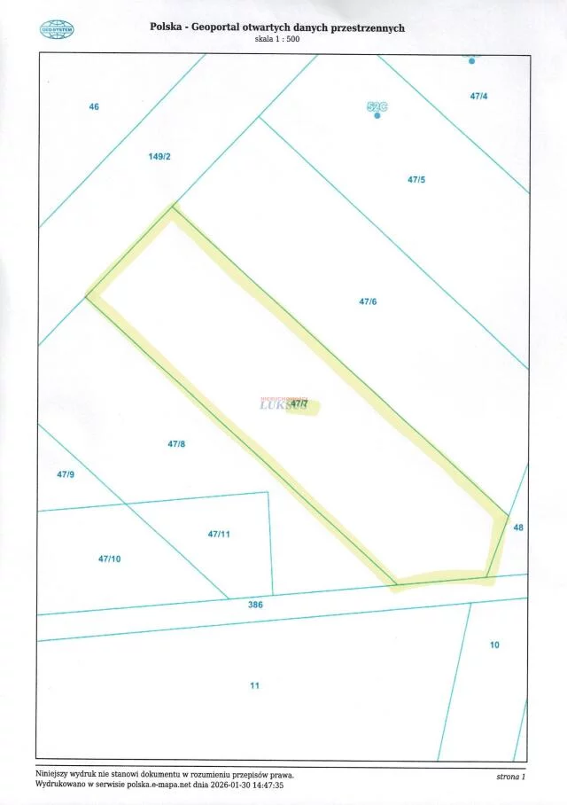 Działka 1 951,00 m², oferta nr , 20339, Klimki