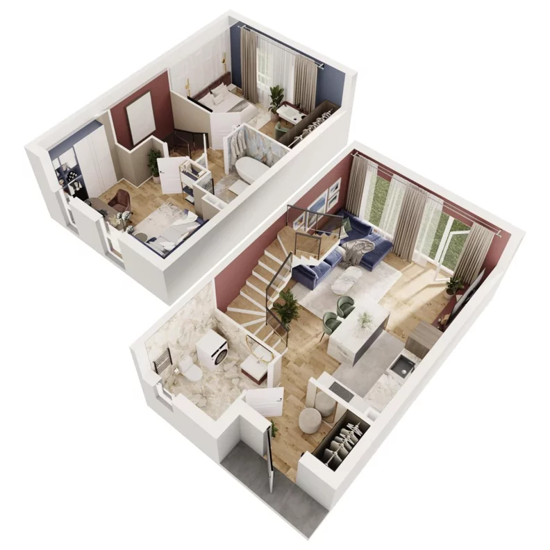 Dom 72,53 m², oferta nr 64B, Nova Magdalenka 7 - etap 7, Słomin, ul. Janczewicka