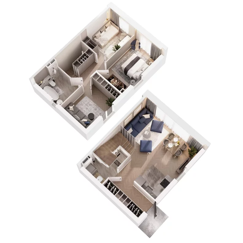 Dom 81,17 m², oferta nr 36B, Ogrody Przyjaciół 5 - etap 3, Warszawa, Białołęka, Szamocin, ul. Cieślewskich