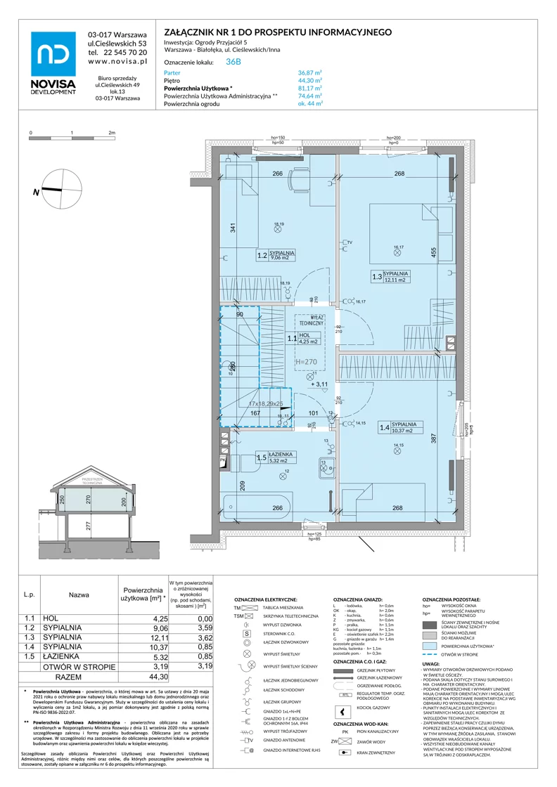 Dom 81,17 m², oferta nr 36B, Ogrody Przyjaciół 5 - etap 3, Warszawa, Białołęka, Szamocin, ul. Cieślewskich