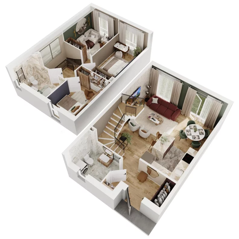 Dom 82,62 m², oferta nr 68A, Nova Magdalenka 7 - etap 8, Słomin, ul. Janczewicka