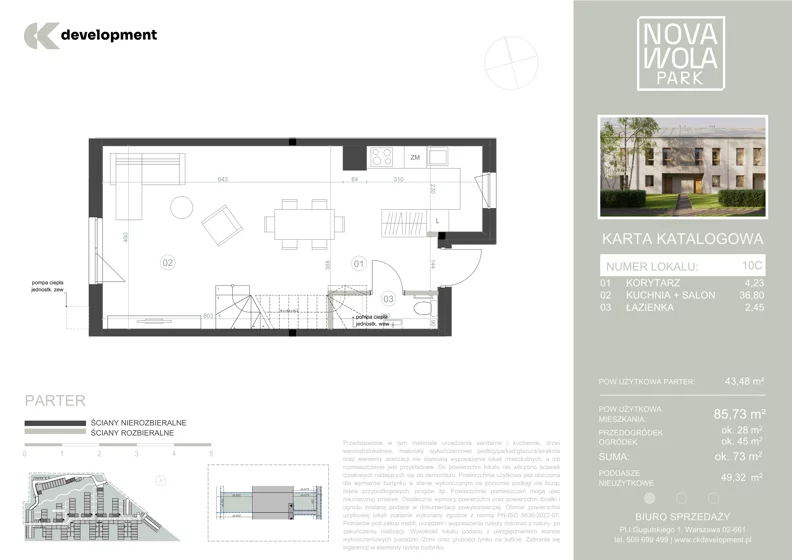 Dom 85,73 m², oferta nr 10C, Nova Wola Park II, Nowa Wola, ul. Przepiórki