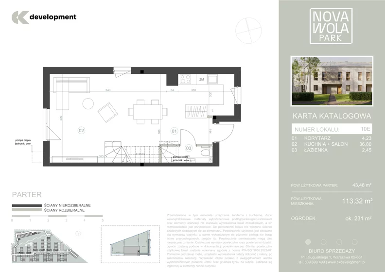 Dom 113,32 m², oferta nr 10E, Nova Wola Park II, Nowa Wola, ul. Przepiórki