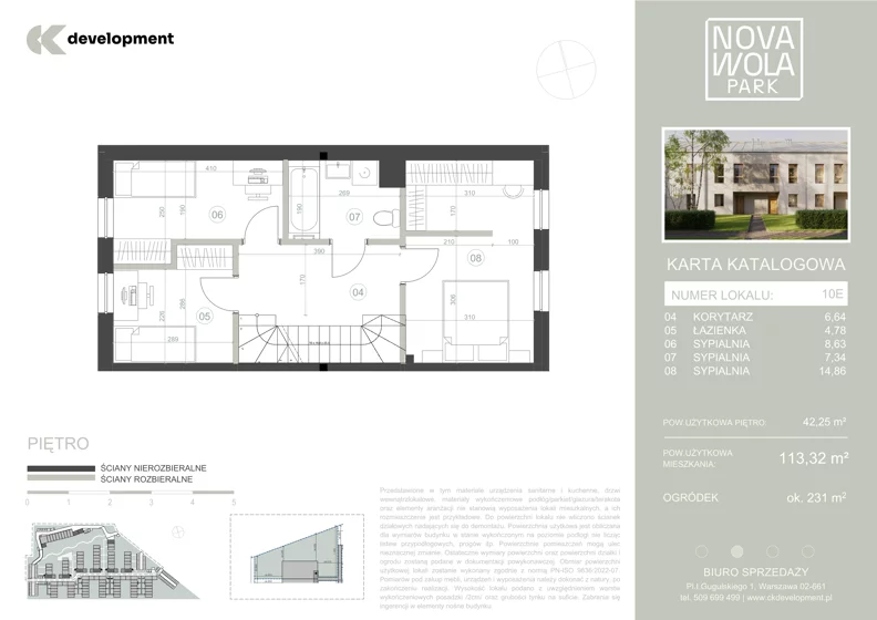 Dom 113,32 m², oferta nr 10E, Nova Wola Park II, Nowa Wola, ul. Przepiórki