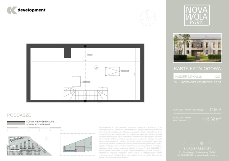 Dom 113,32 m², oferta nr 12C, Nova Wola Park II, Nowa Wola, ul. Przepiórki